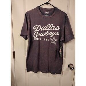 Men's 47 Brand Dallas Cowboys Crewneck Short Sleeve T-shirt Navy Medium